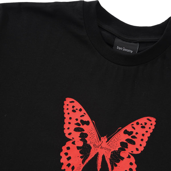 Bye Jeremy Butterfly Tee, Black