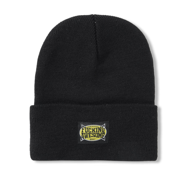 Fucking Awesome KO Cuff Beanie, Black