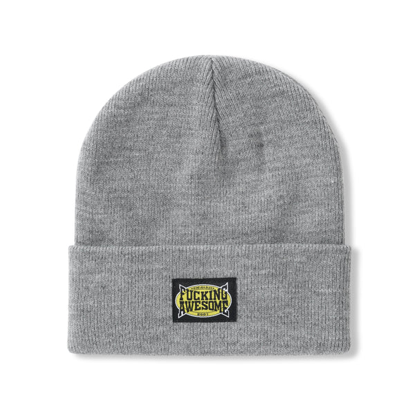 Fucking Awesome KO Cuff Beanie, Heather Grey