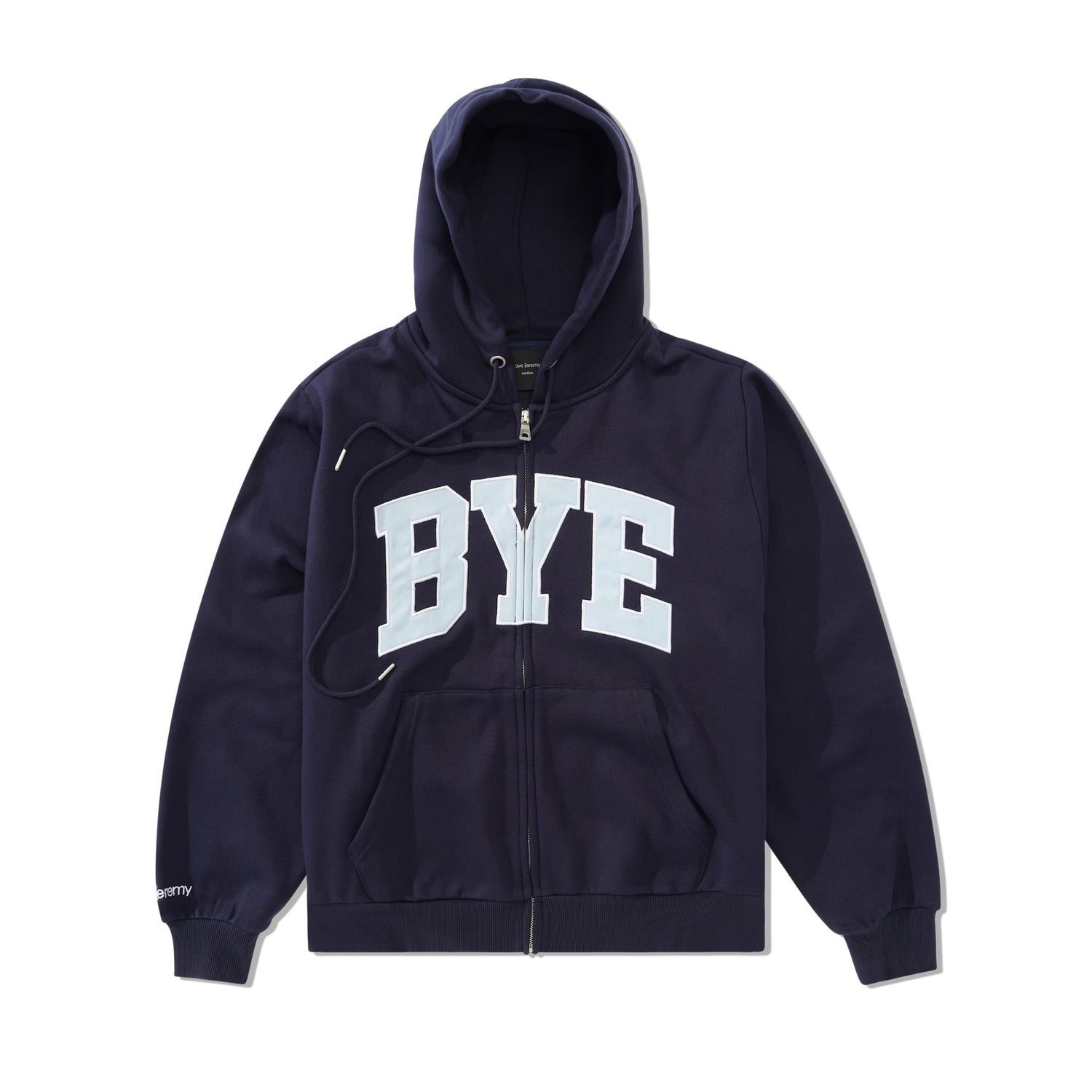 Bye Zip-Thru Hood, Navy