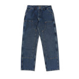 Ave Double Knee Denim Jeans, Blue