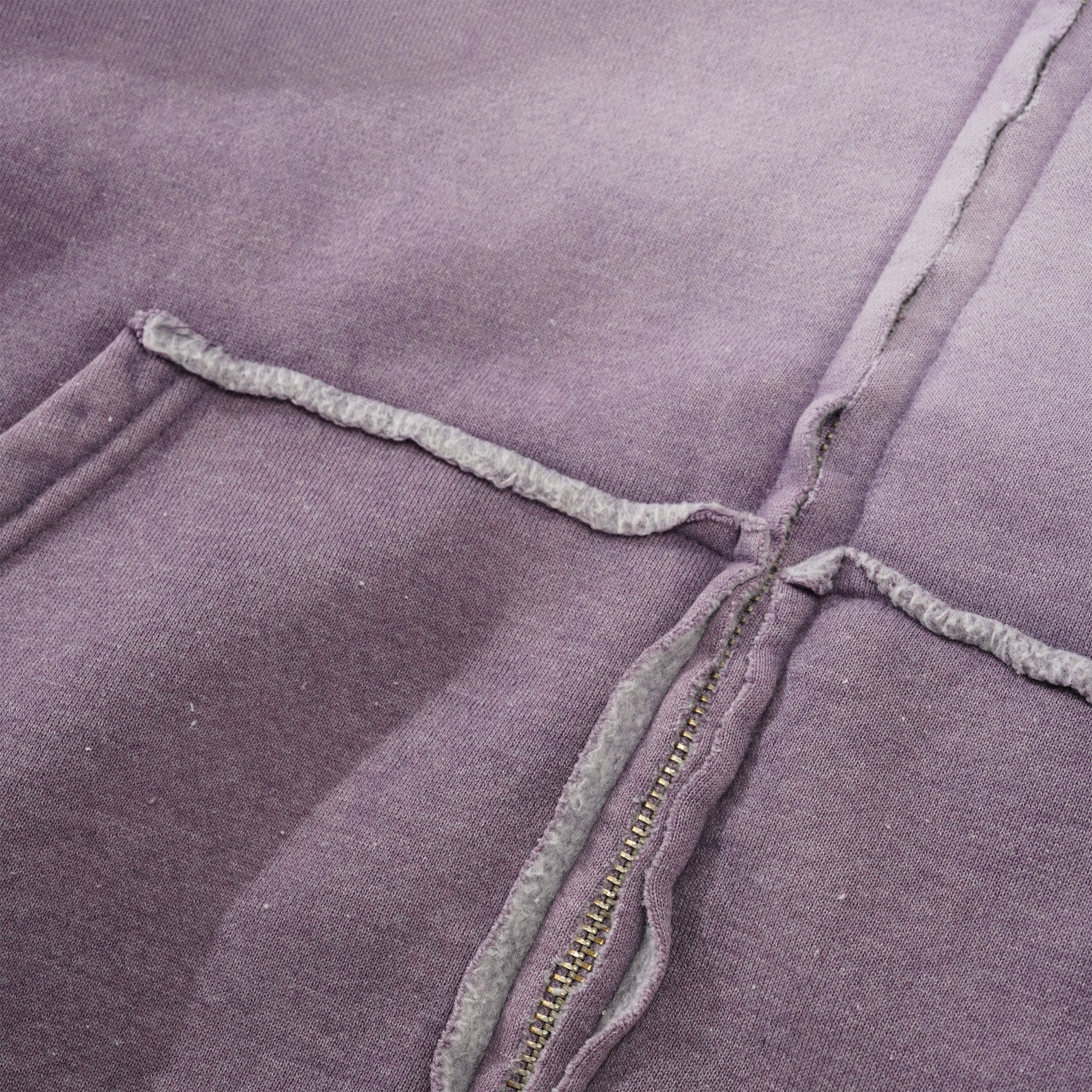 Ombre Zip-Thru Pullover Hood, Purple