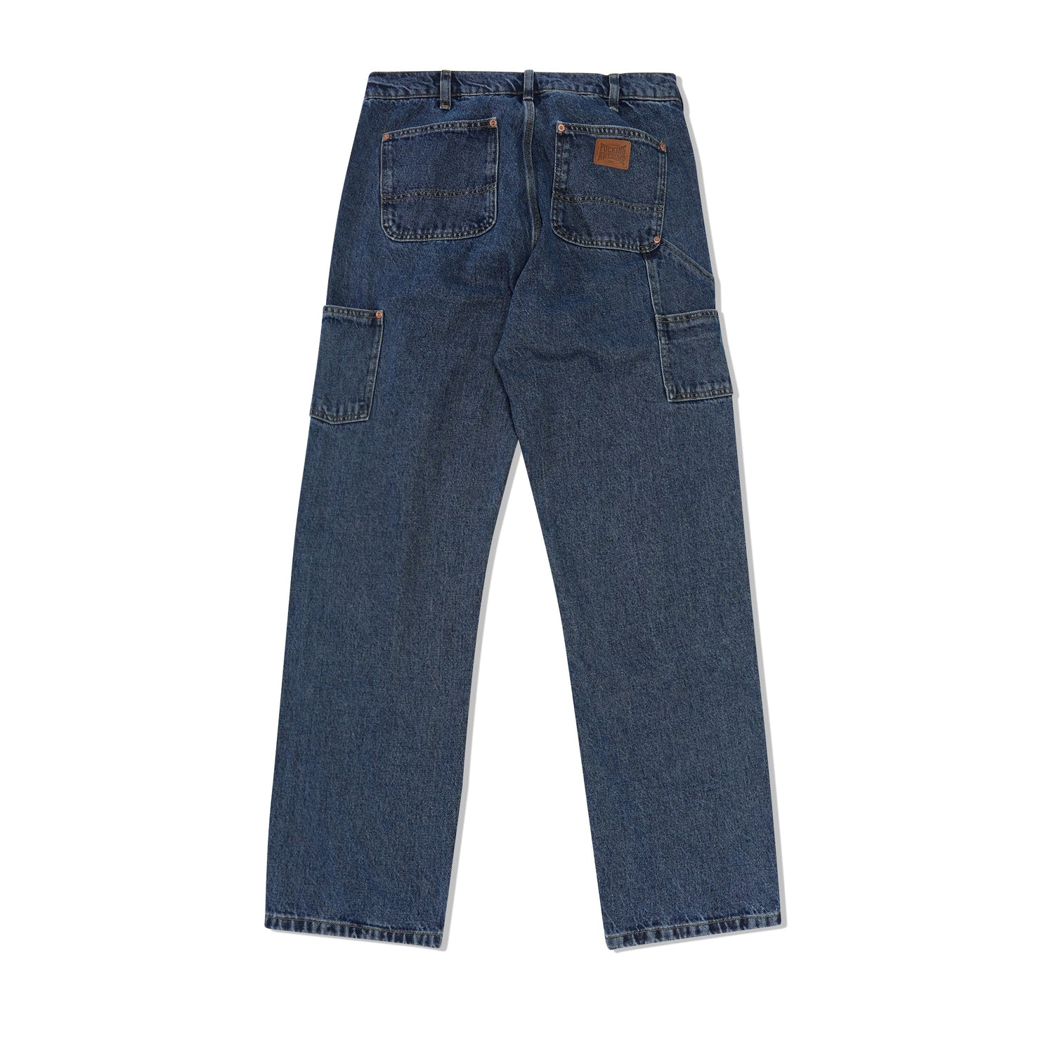 Ave Double Knee Denim Jeans, Blue