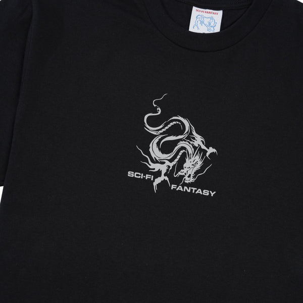 Sci-Fi Fantasy Dragon Tee, Black / Black