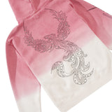 Ombre Zip-Thru Pullover Hood, Pink