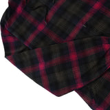 Tartan Zip-Thru Pullover Hood, Burnt Red
