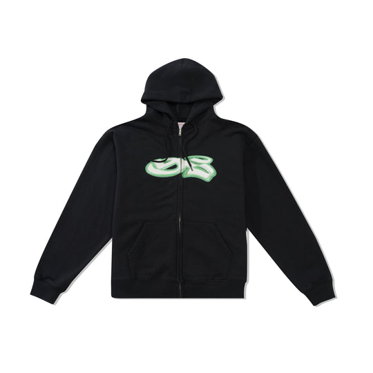 YS Spray Zip-thru Pullover Hood, Black