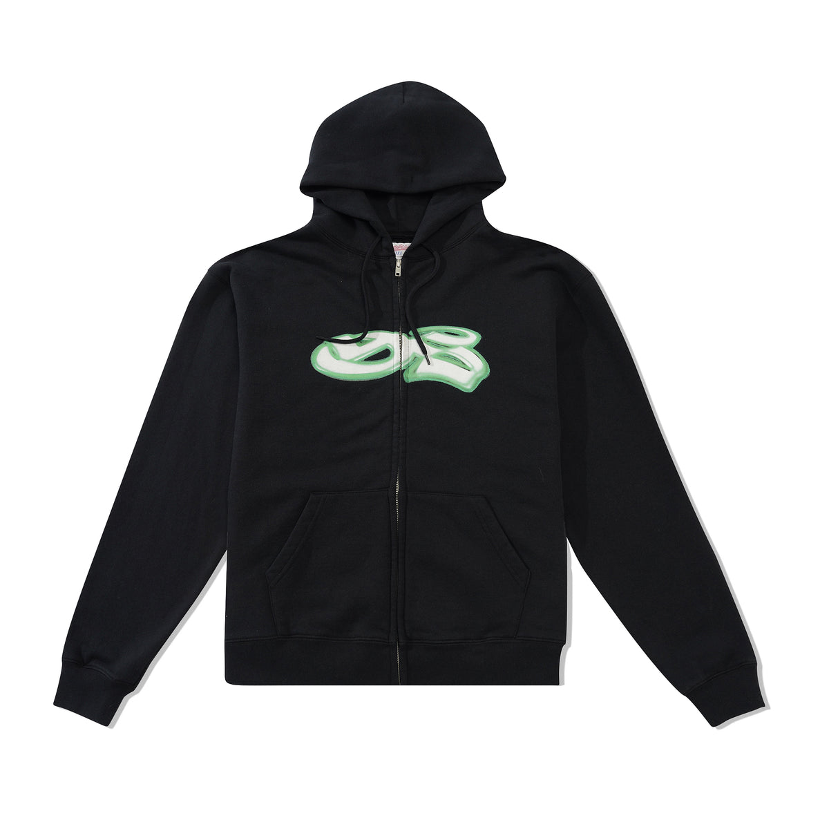 YS Spray Zip-thru Pullover Hood, Black