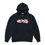 YS Spray Zip-thru Pullover Hood, Navy