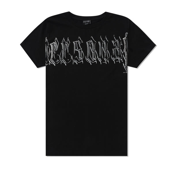 Personal Knight Font Tee, Black
