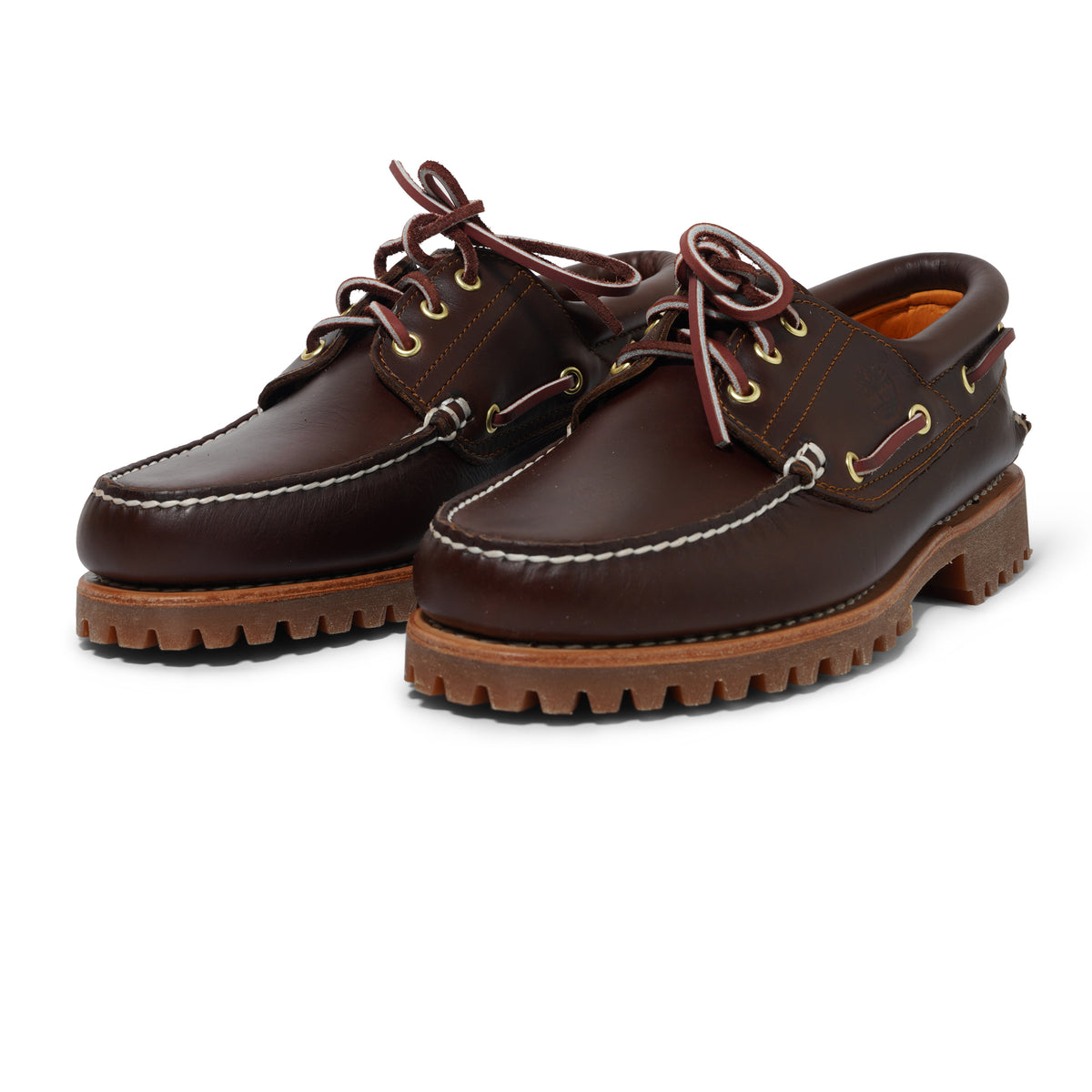 Authentics 3-Eye Classic Boat Shoe, Medium Brown Nubuck