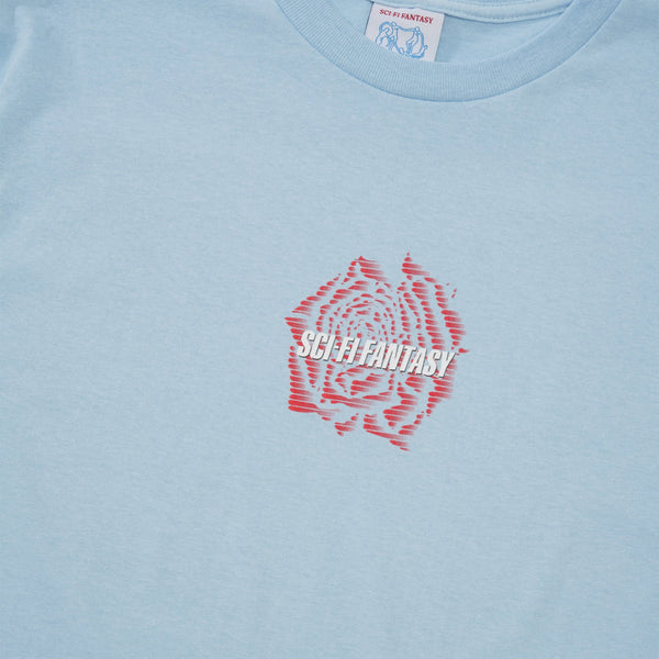 Sci-Fi Fantasy Rose Tee, Light Blue