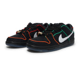 SB Dunk Low Pro x Bronx Girls Skate, Black / Challenge Red