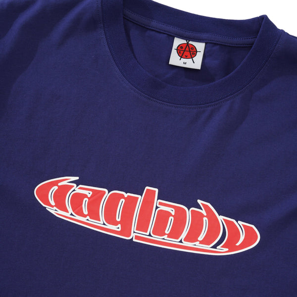Baglady Warp Logo Tee, Navy