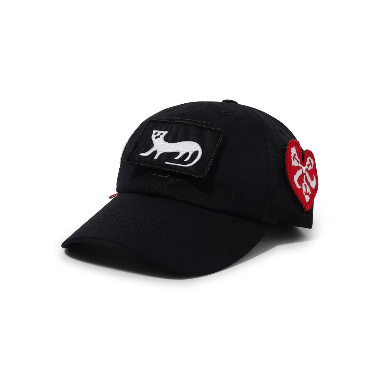 TTT Velcro Patch 6-Panel Cap, Black