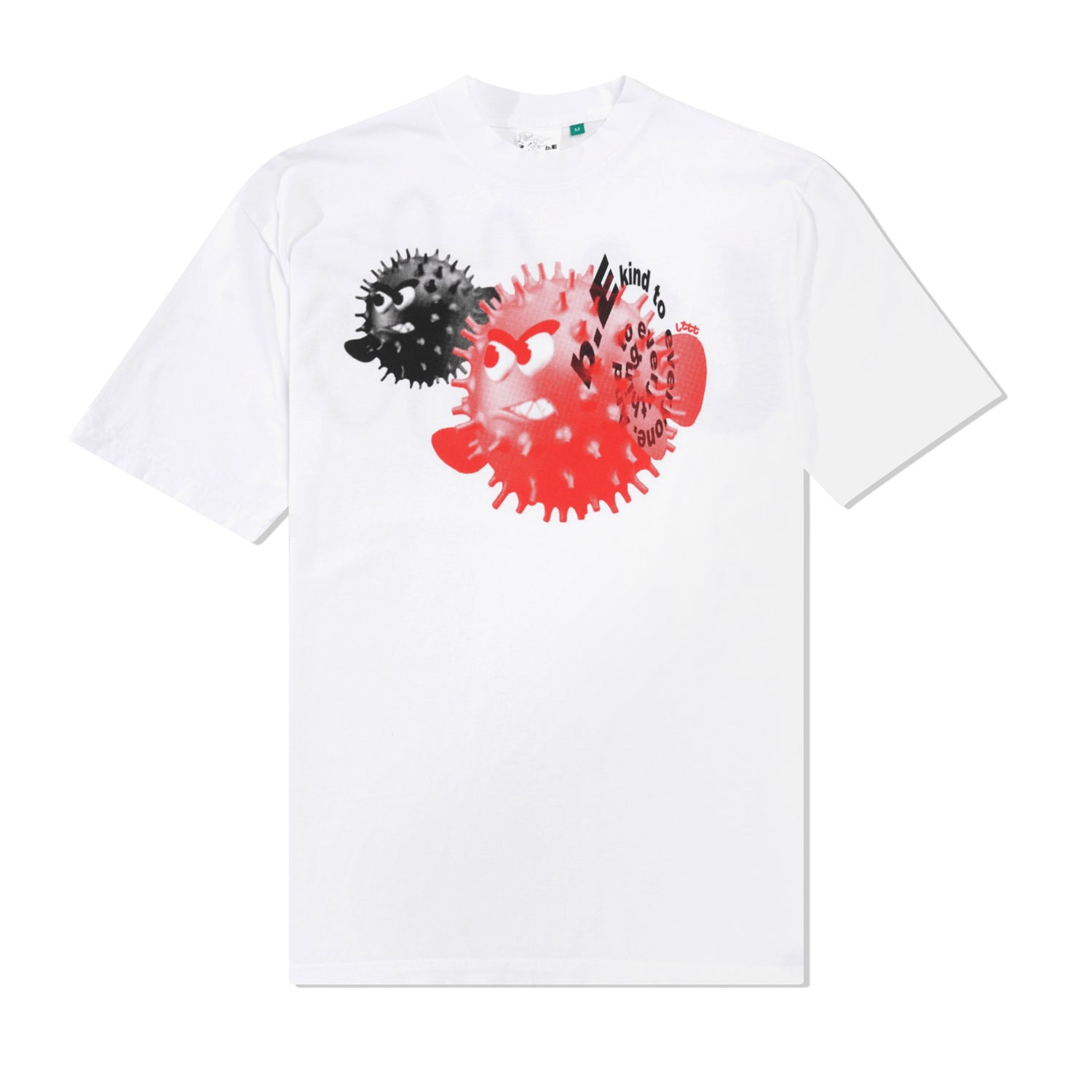 b.Eautiful x LTTT Puffy Fish Tee, White
