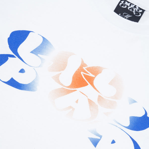 Lilypad Faded Logo Tee, White