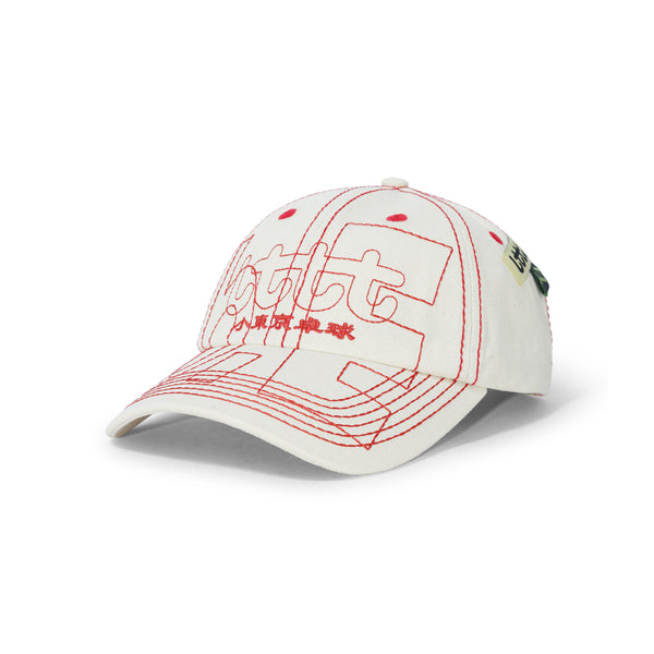 b.Eautiful b.Eautiful x LTTT Vapor Hat, Natural / Red