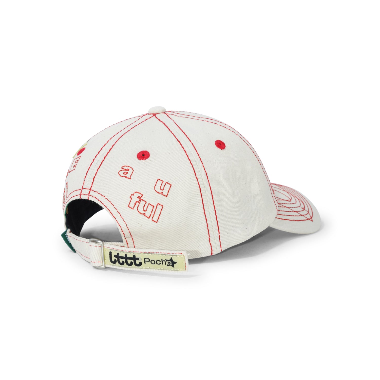 b.Eautiful x LTTT Vapor Hat, Natural / Red