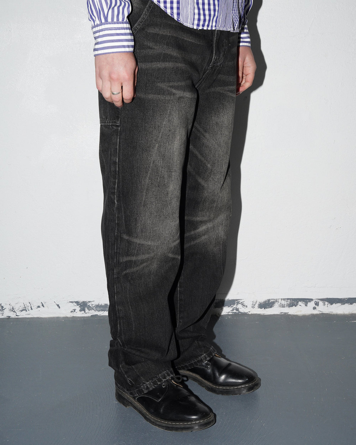 Utility Denim Jean V3, Black Washed
