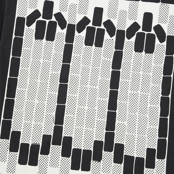 The Trilogy Tapes Tetris Teeth Tee, Black / Glow In The Dark