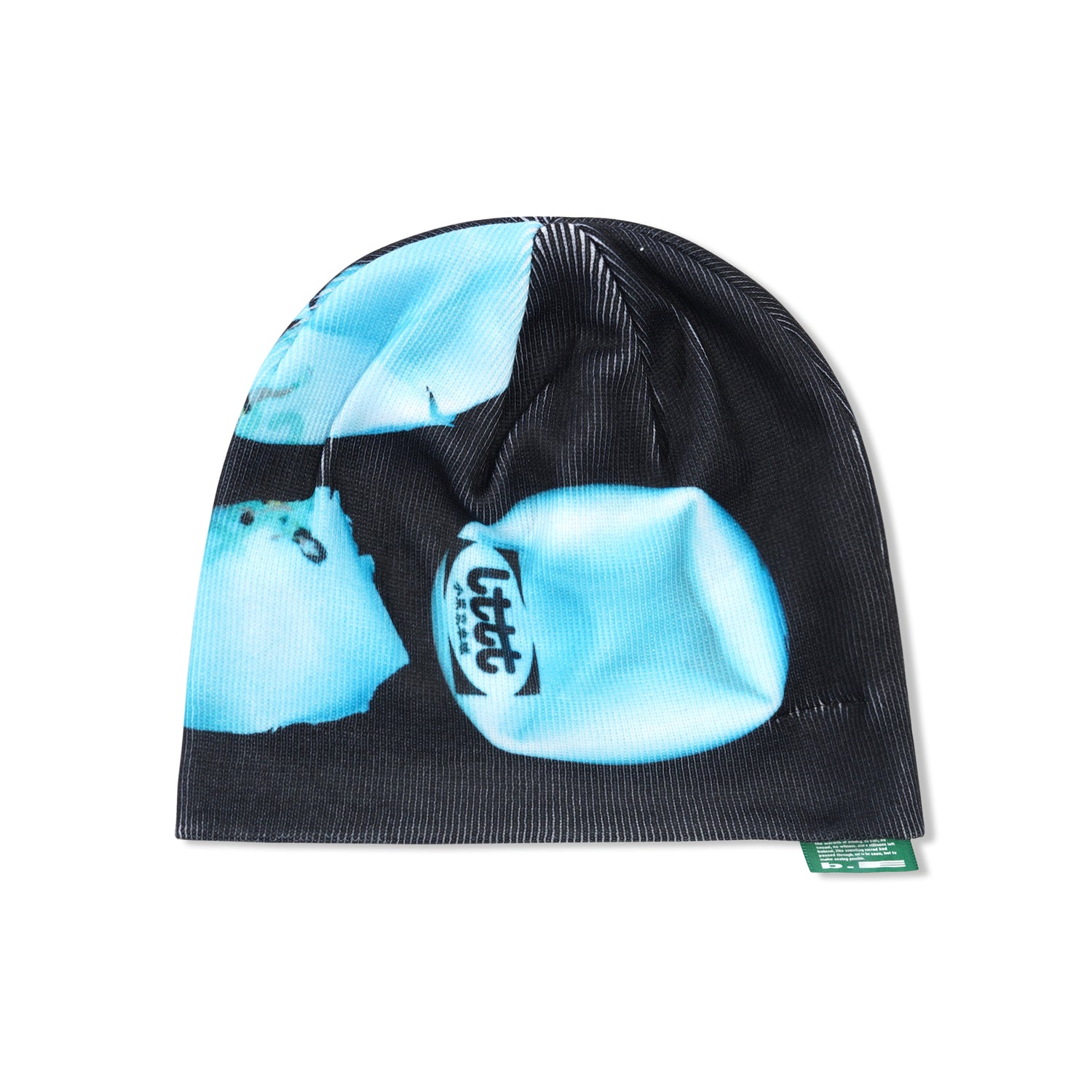 b.Eautiful x LTTT Burst Beanie, Black / Light Blue
