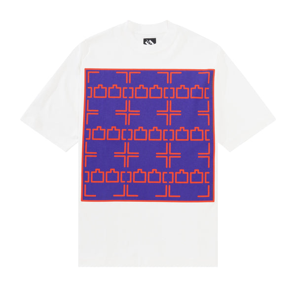 The Trilogy Tapes TTT Dashed Line Tee, White
