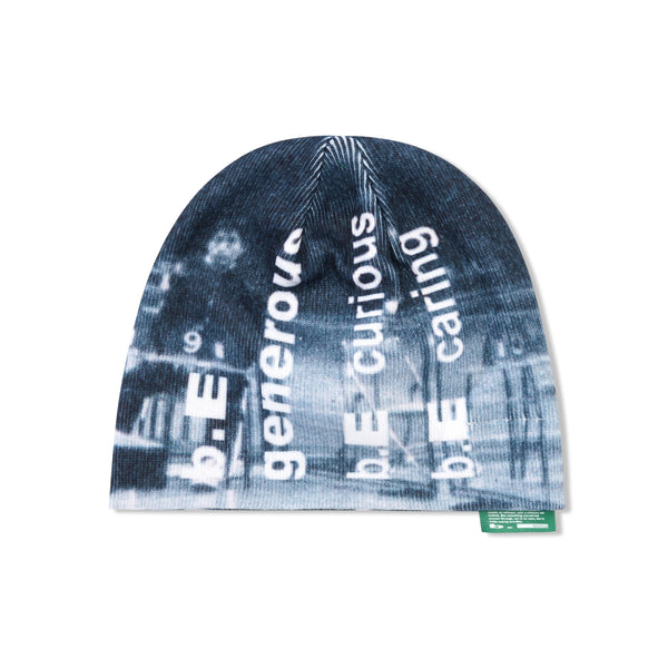 b.Eautiful b.Eautiful x LTTT Generous Beanie, Black / White