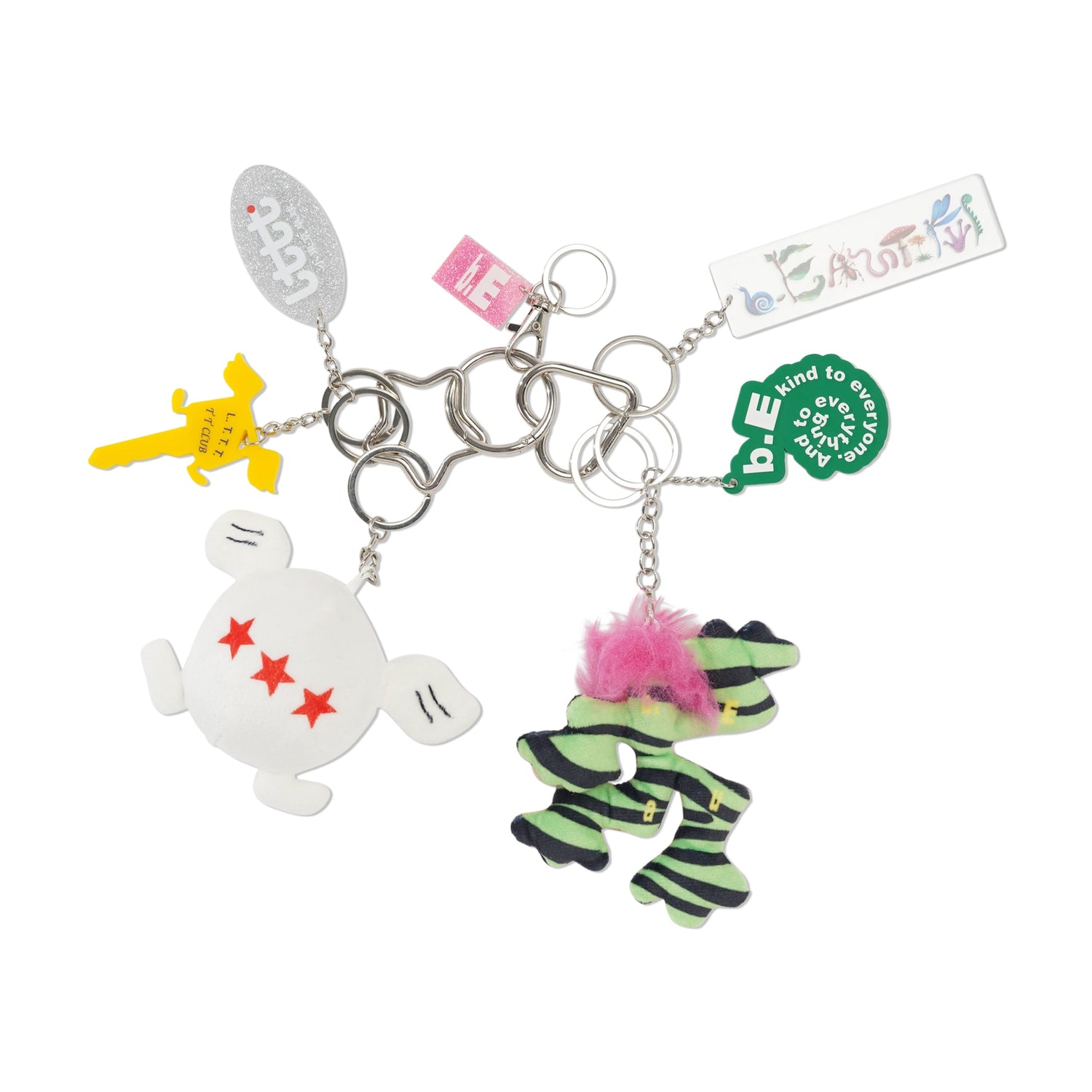 b.Eautiful x LTTT Calder Keychain, Multi