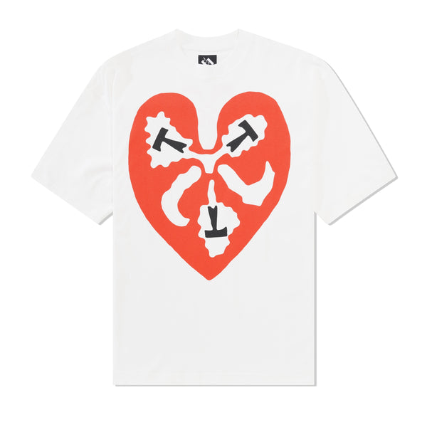 The Trilogy Tapes TTT Heart Tee, White