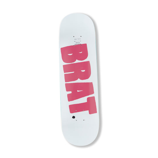 Brat Logo Deck, White