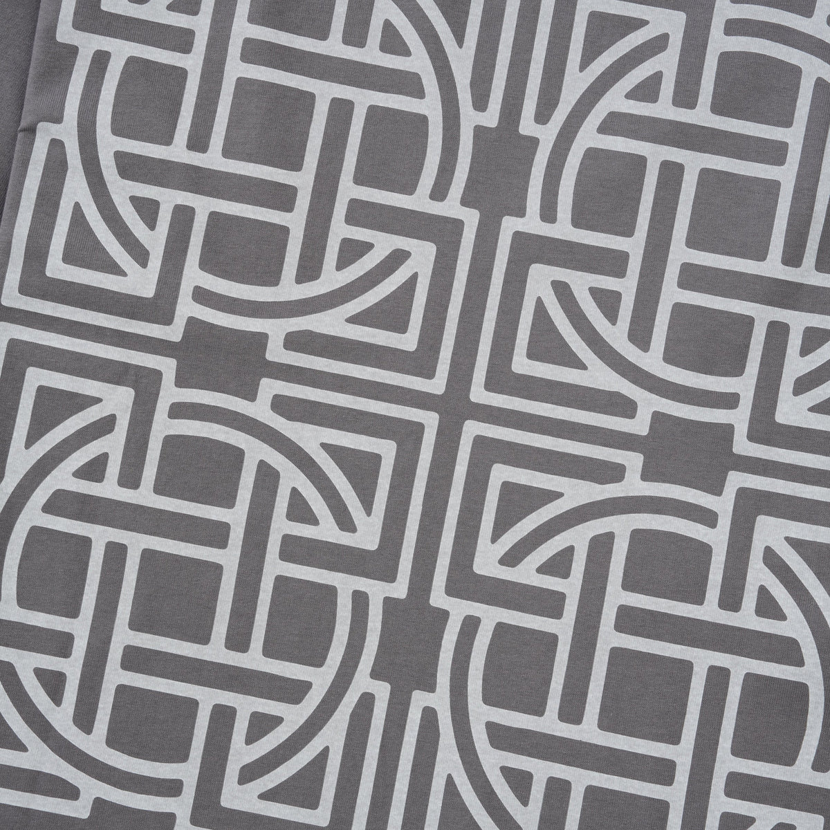 Cross Lattice L/S Tee, Charcoal