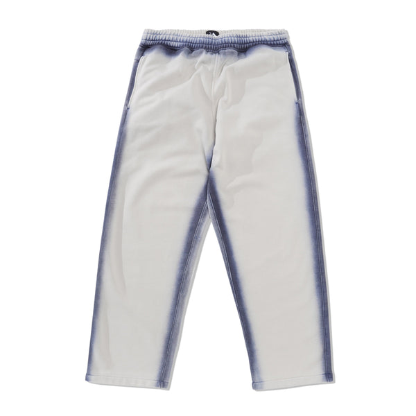 The Trilogy Tapes TTT Overdye Open Hem Jogger, Grey / Blue