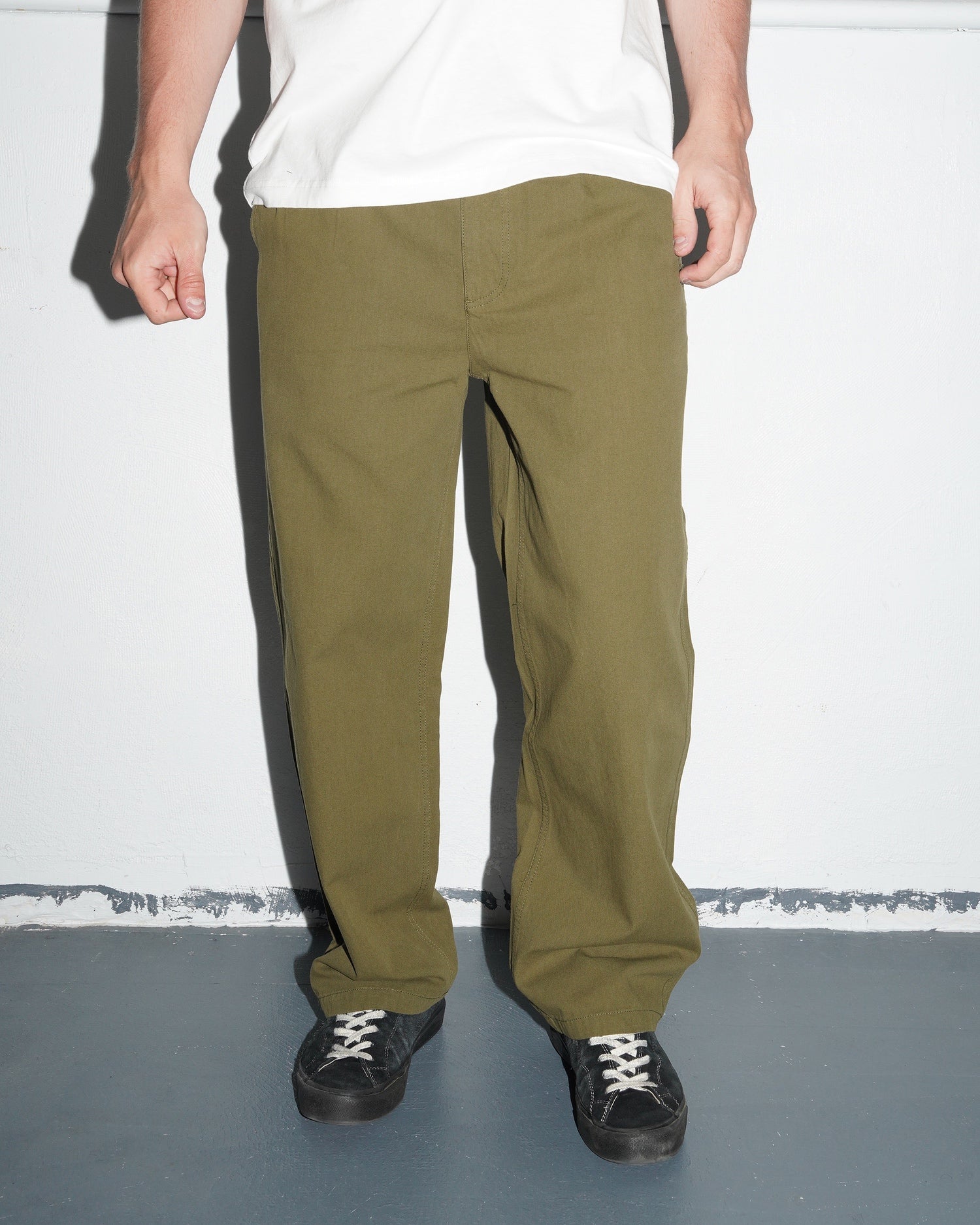 Pleated Pant, Olive