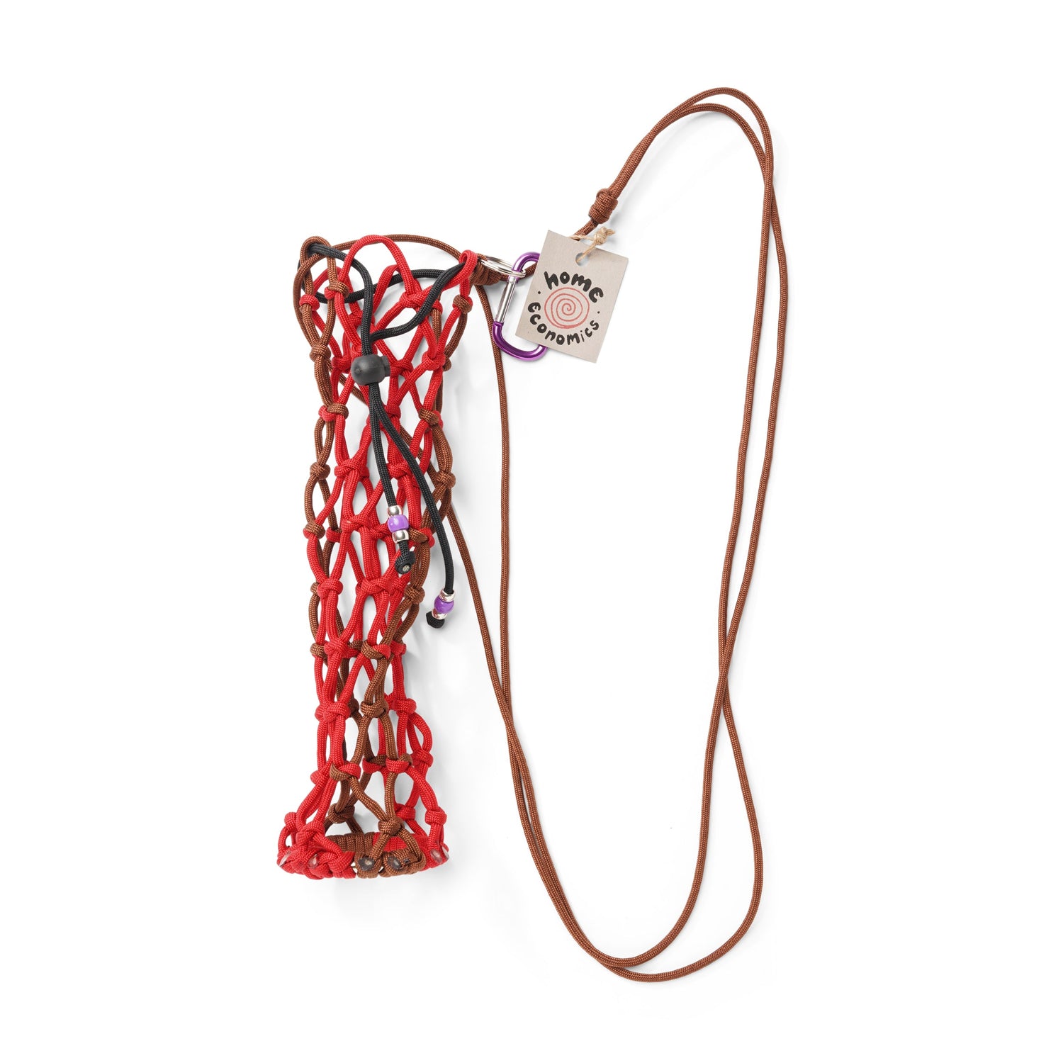 Bottle Bag Original, Brown / Red / Black