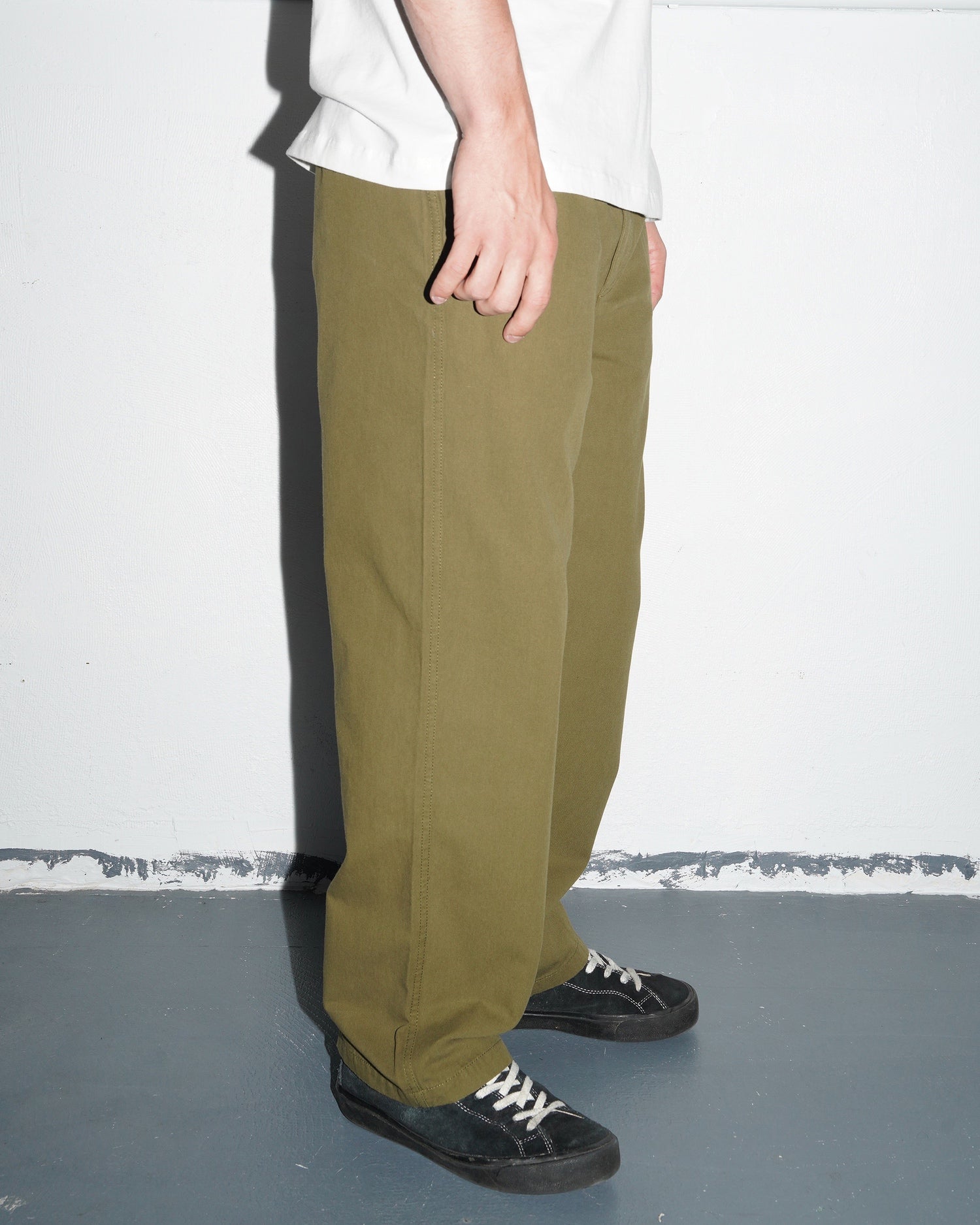 Pleated Pant, Olive