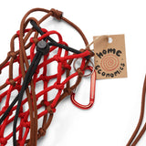 Mini Bag, Brown / Red / Black
