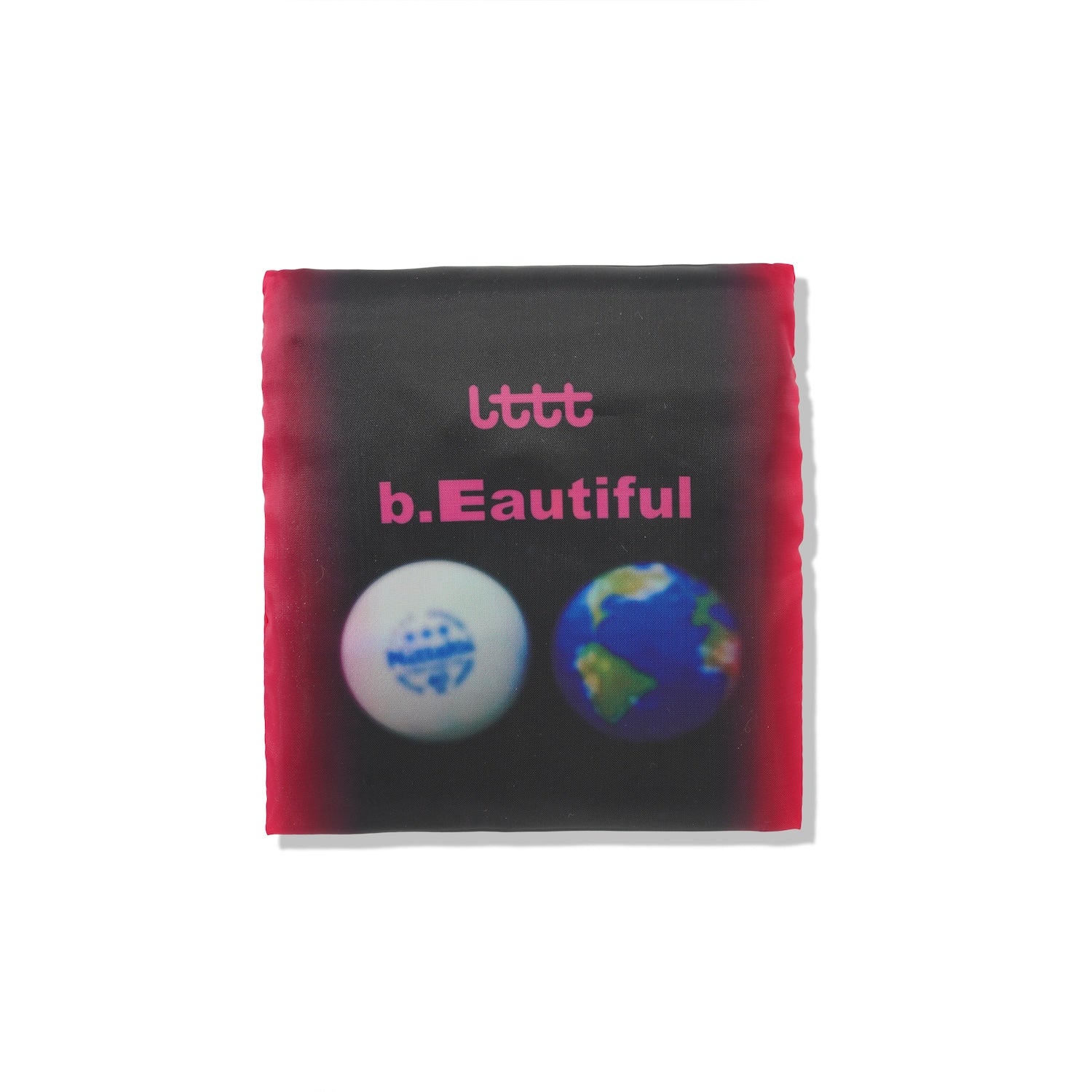 b.Eautiful x LTTT Globe Reusable Bag XL, Black / Green