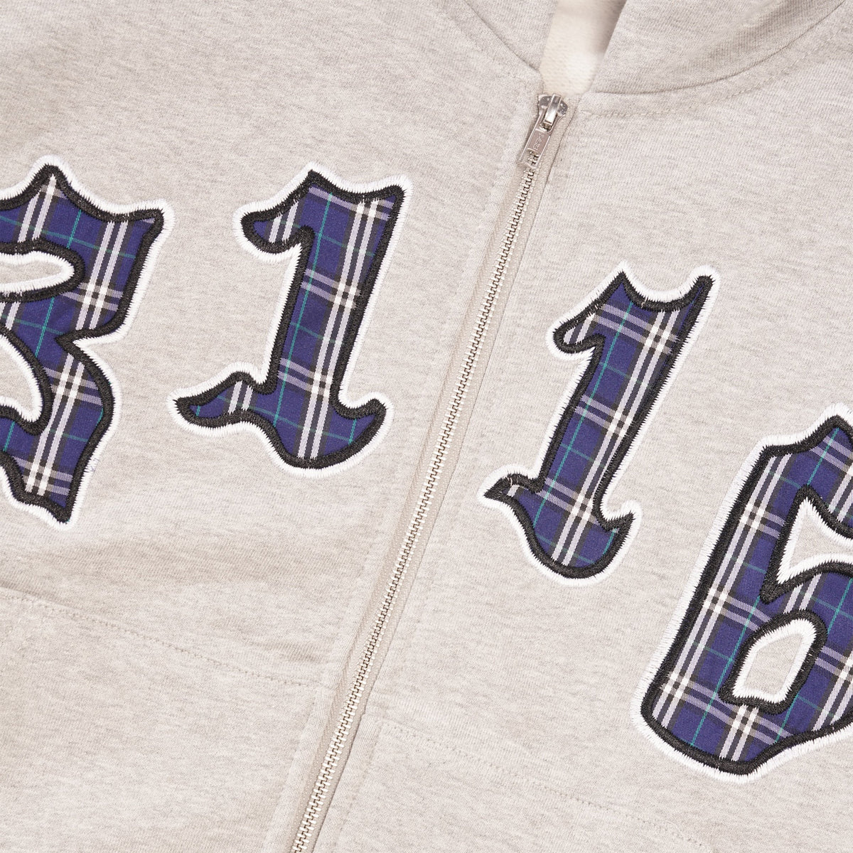 3116 Premium Zip-Thru Pullover Hood, Grey