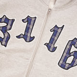 3116 Premium Zip-Thru Pullover Hood, Grey