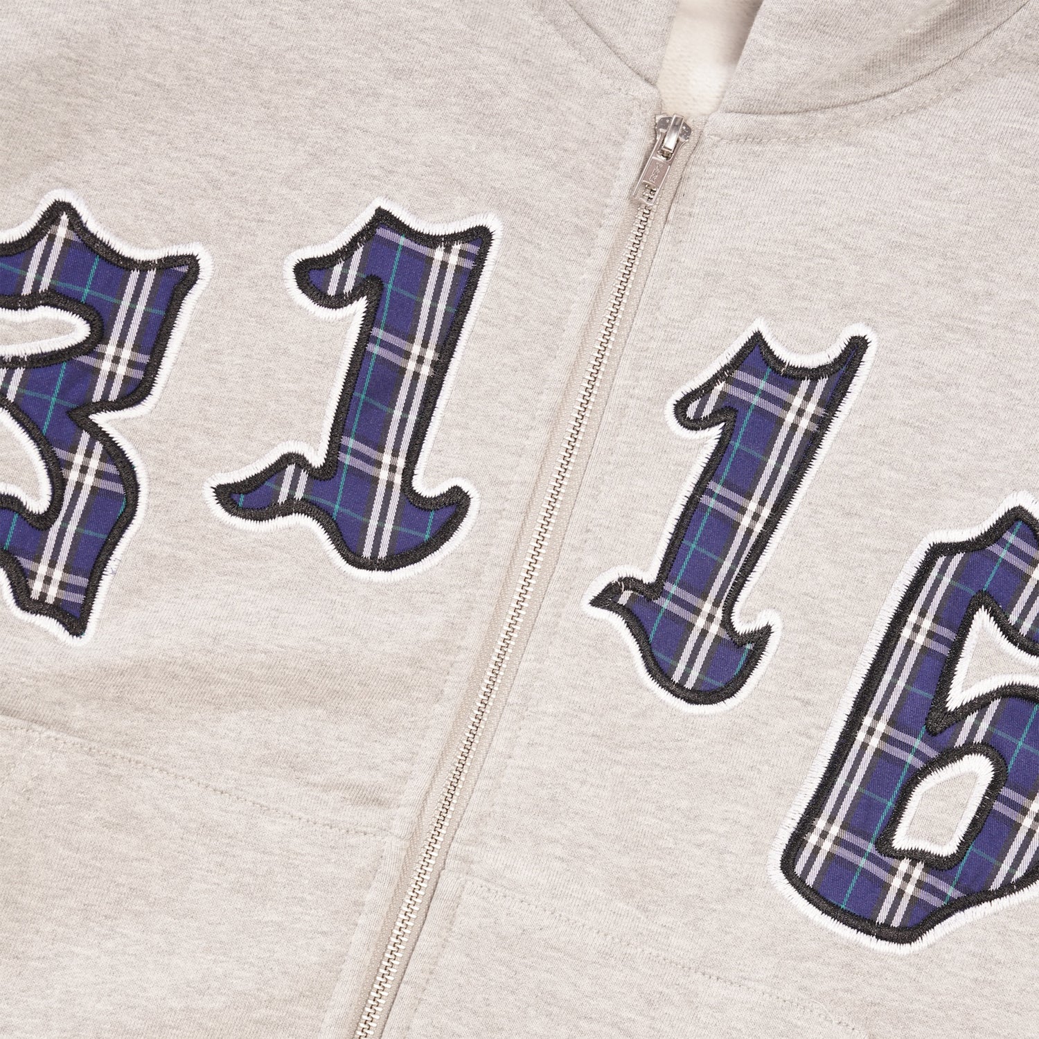 3116 Premium Zip-Thru Pullover Hood, Grey