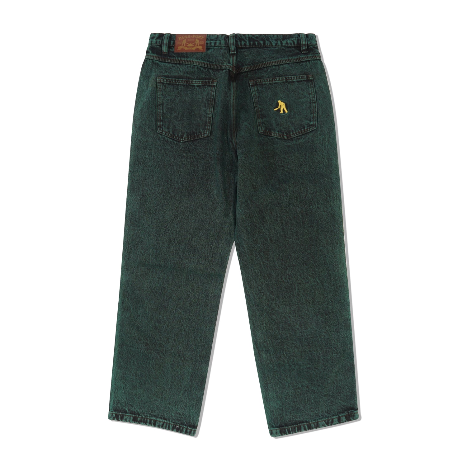 Workers Club Jeans, Dark Green Over-Dye