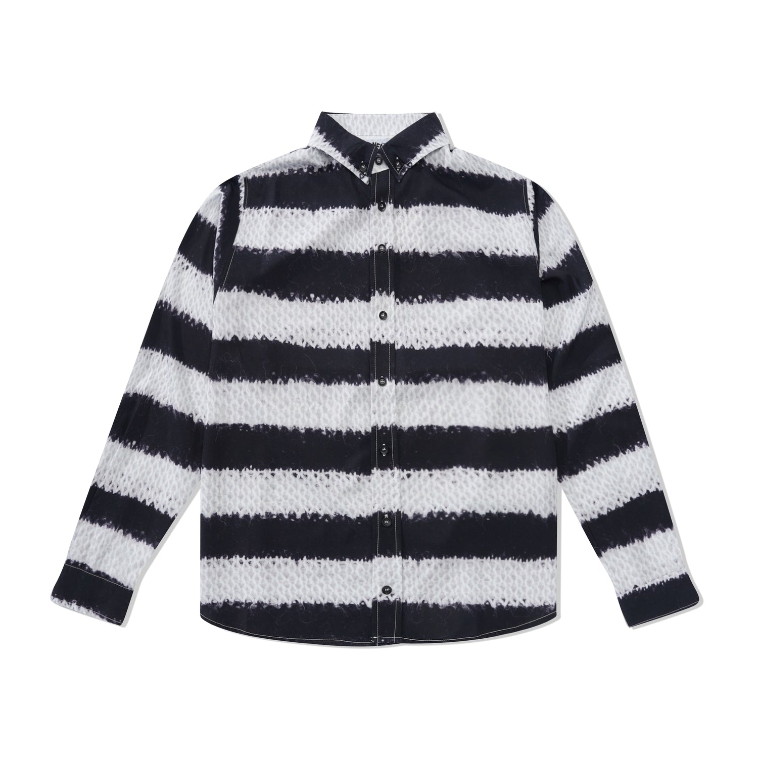 Rayon Knit Stripe Shirt, Multi