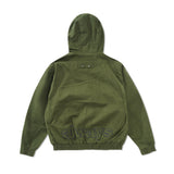 Two Tone Canvas Bomber Jacket, Green