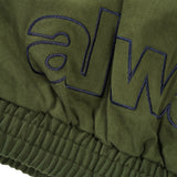 Two Tone Canvas Bomber Jacket, Green