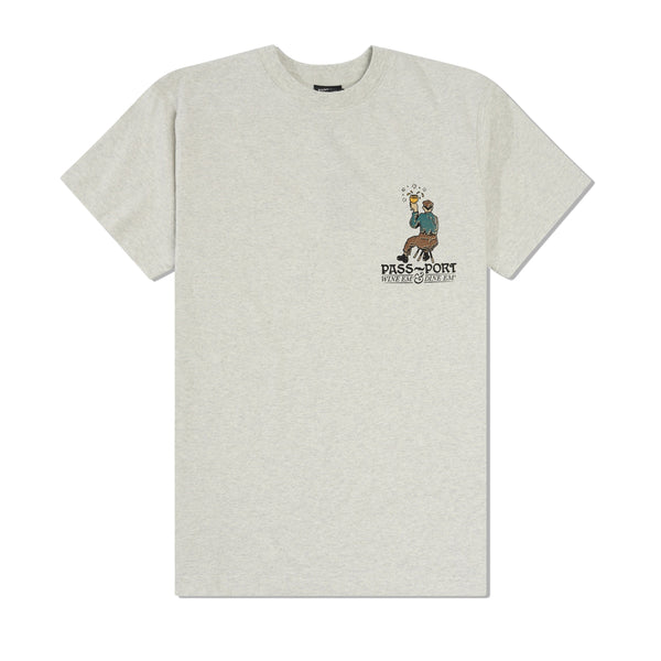 Pass~Port Wine Em' Tee, Ash