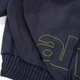 Two Tone Canvas Bomber Jacket, Navy