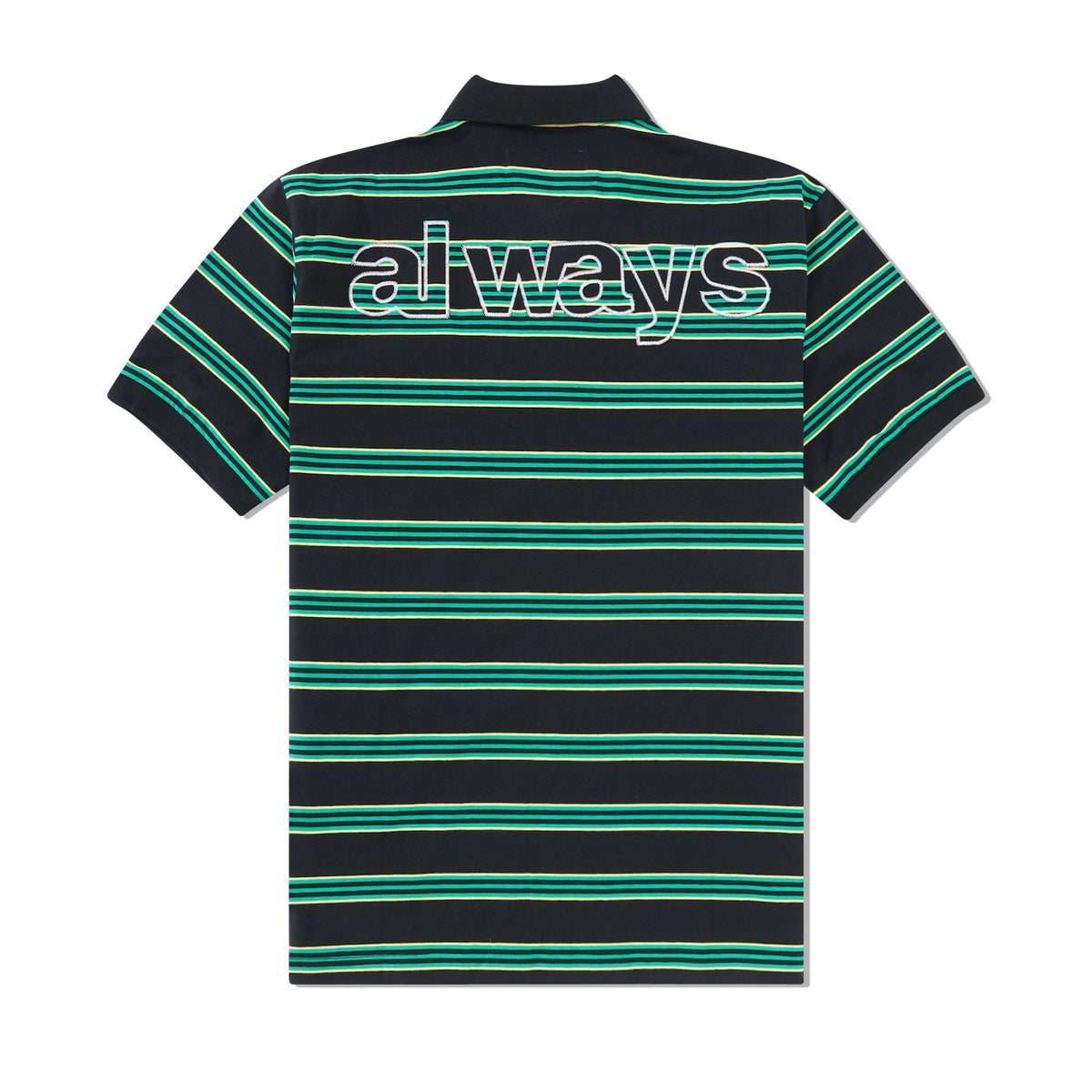 Educated Applique Polo Shirt, Black / Green