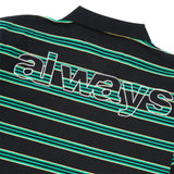 Educated Applique Polo Shirt, Black / Green