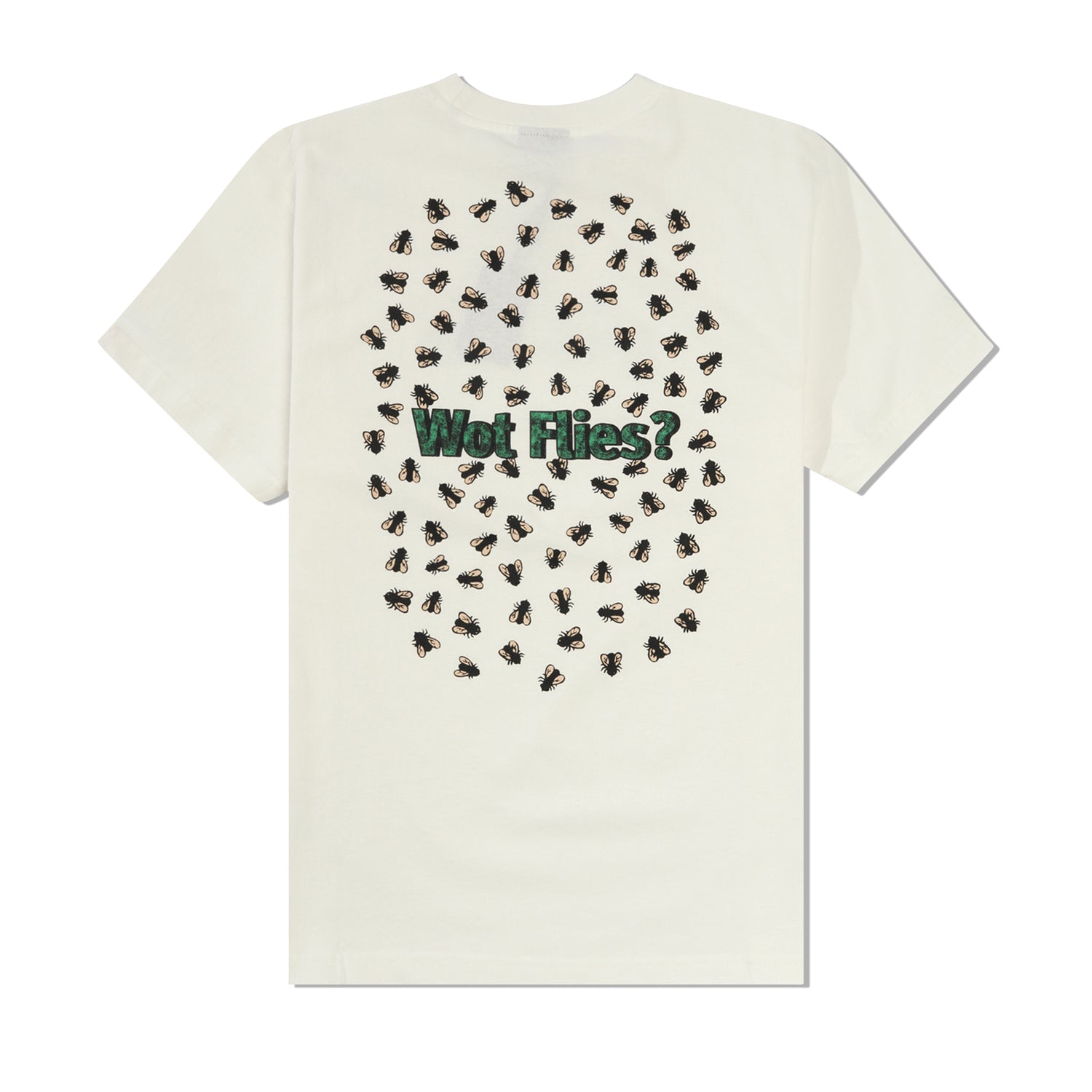 Wot Flies Tee, White